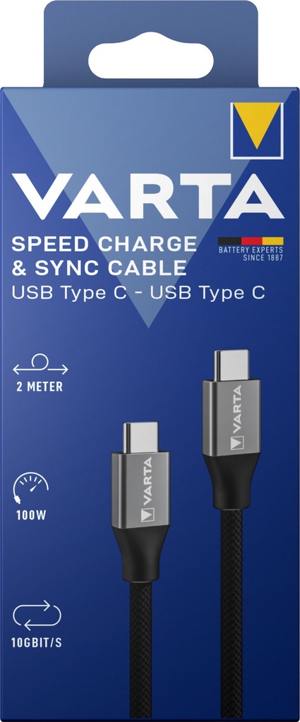 Varta USB C to USB Type C Charge & Sync