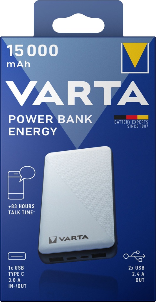 Varta Power Bank Energy 15000mAh