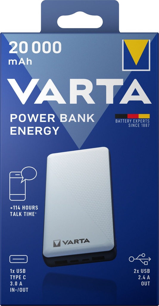 Varta Power Bank Energy 20000mAh
