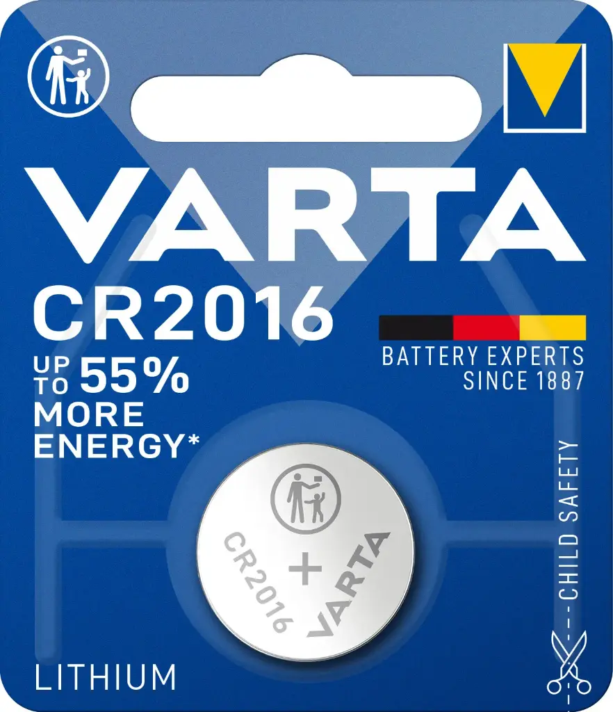 Varta 6016 CR2016 Lithium 3V Blister 1