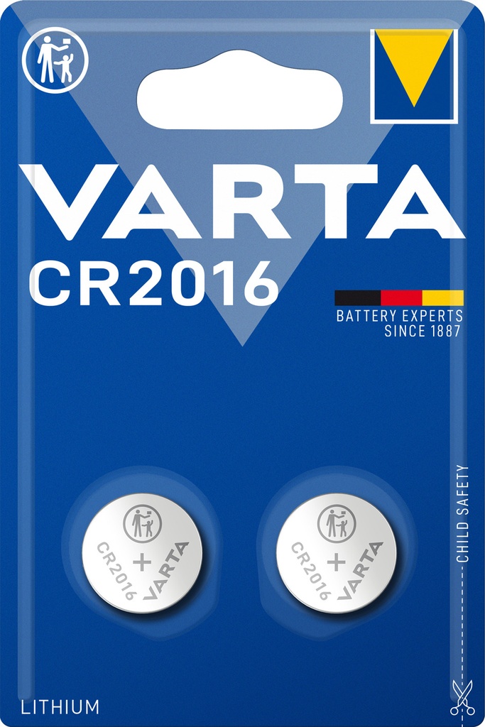 Varta 6016 CR2016 Lithium 3V Blister 2