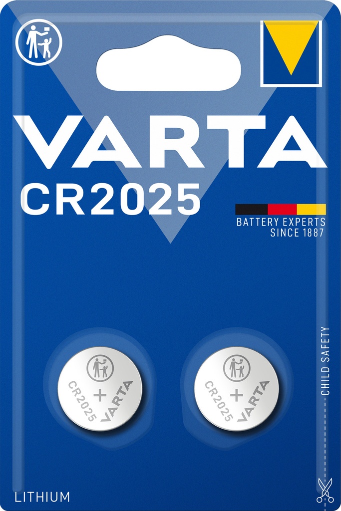 Varta 6025 CR2025 Lithium 3V Blister 2