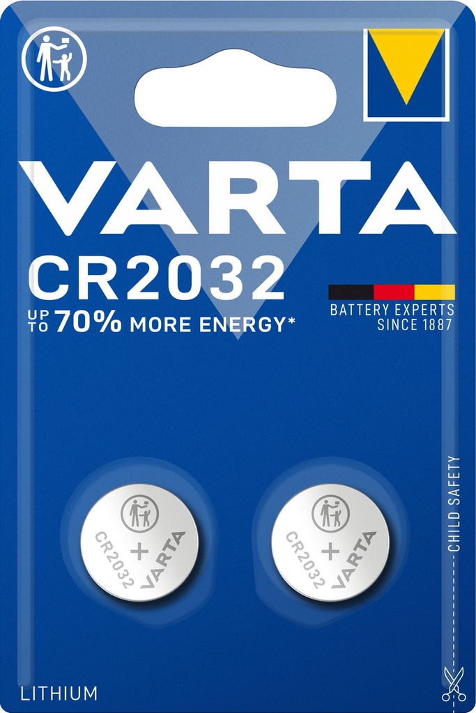 Varta 6032 CR2032 Lithium 3V Blister 2