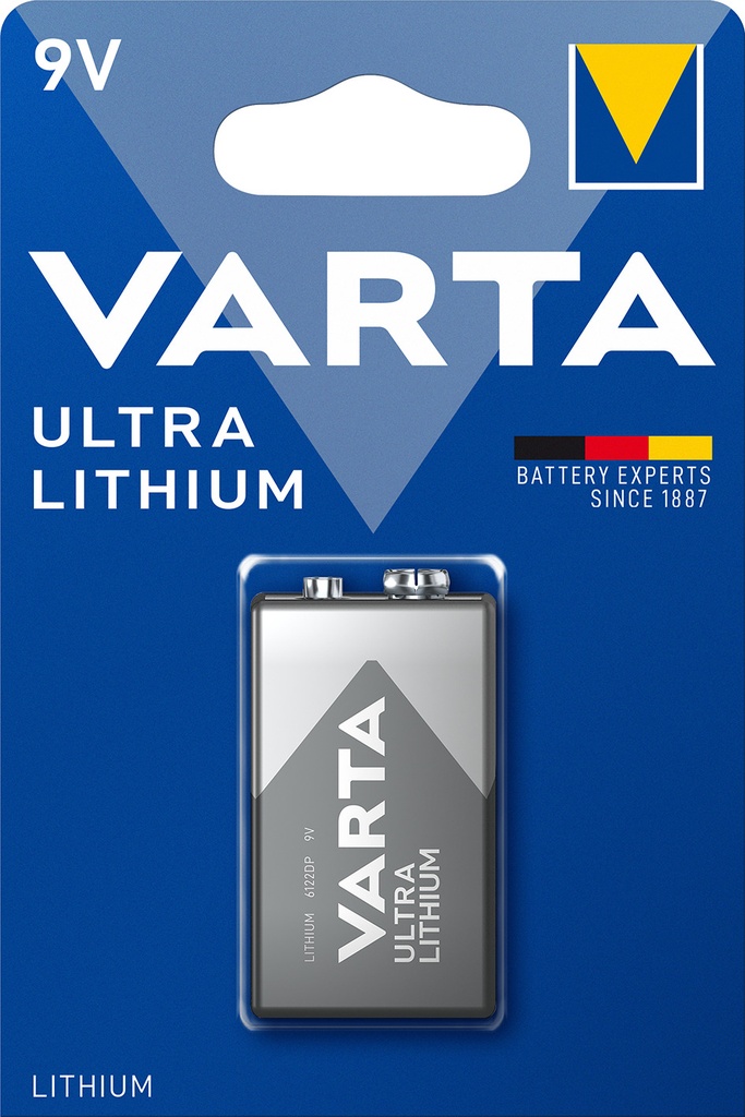 Varta 6122 E-blok Lithium 9V Blister 1