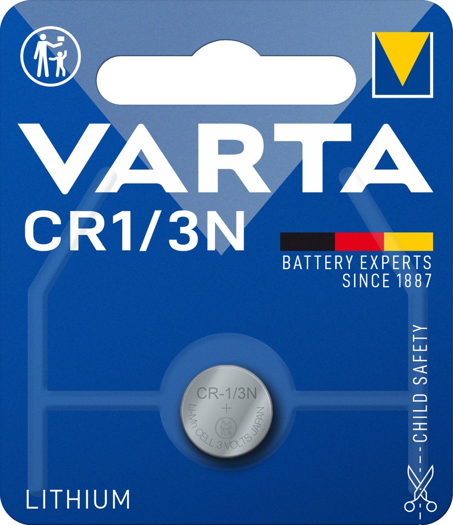 Varta 6131 CR1/3N Lithium 3V Blister 1