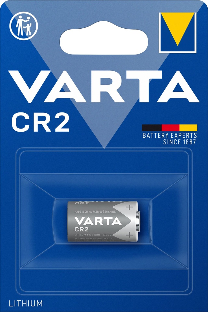 Varta 6206 CR2 Lithium 3V Blister 1