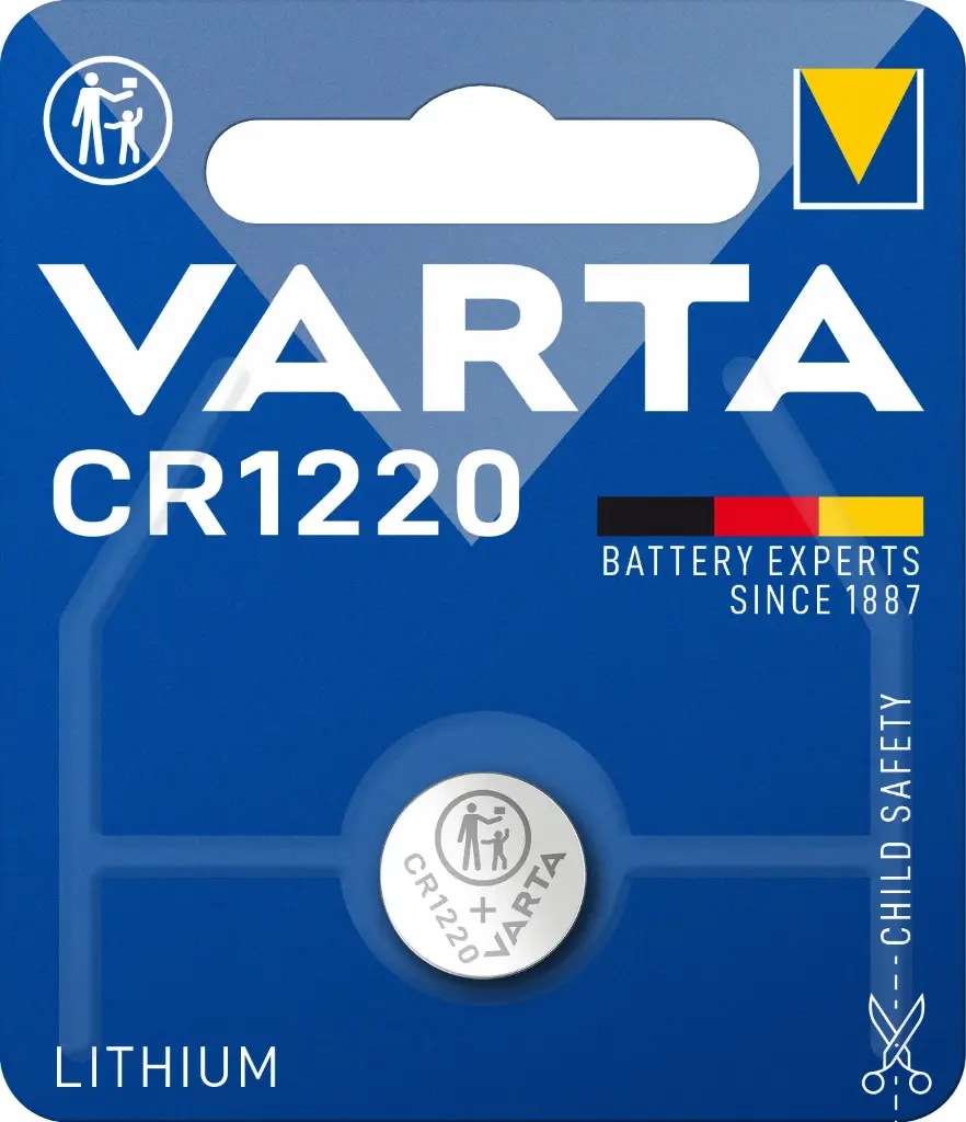 Varta 6220 CR1220 Lithium 3V Blister 1