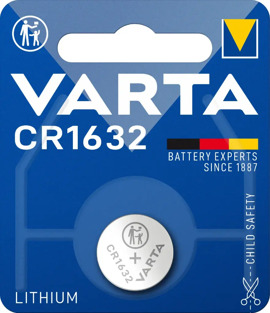 Varta 6632 CR1632 Lithium 3V Blister 1