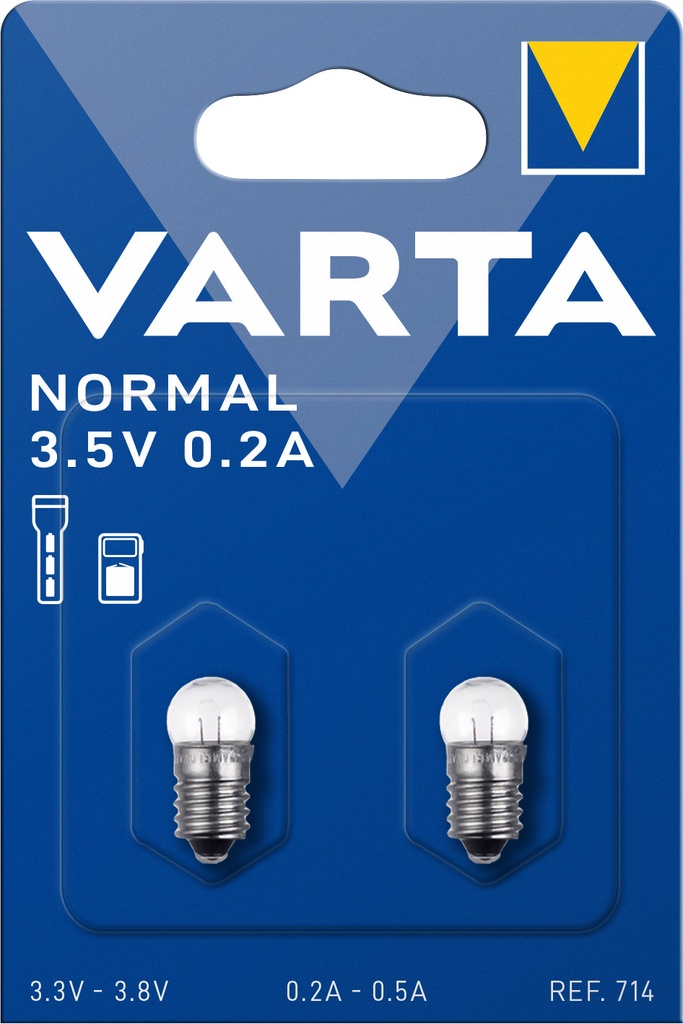 Varta 714 Lampje 3.5V 0.20A