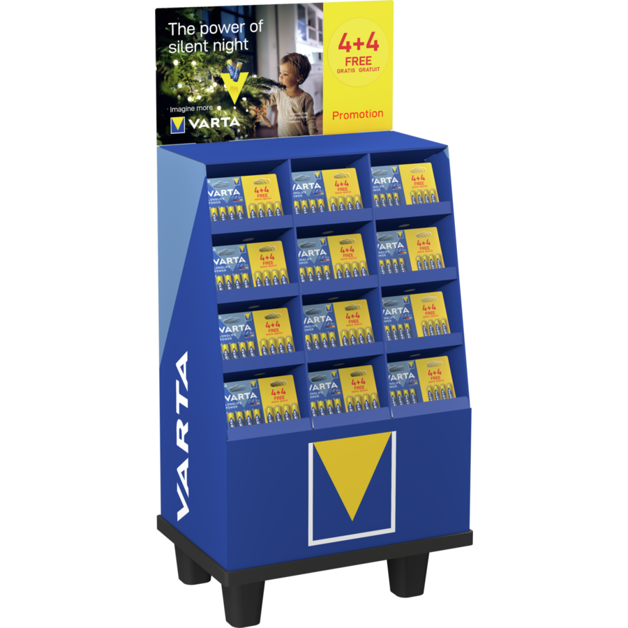 Varta display Alk. Longlife Power 4+4 gratis 212 Blister