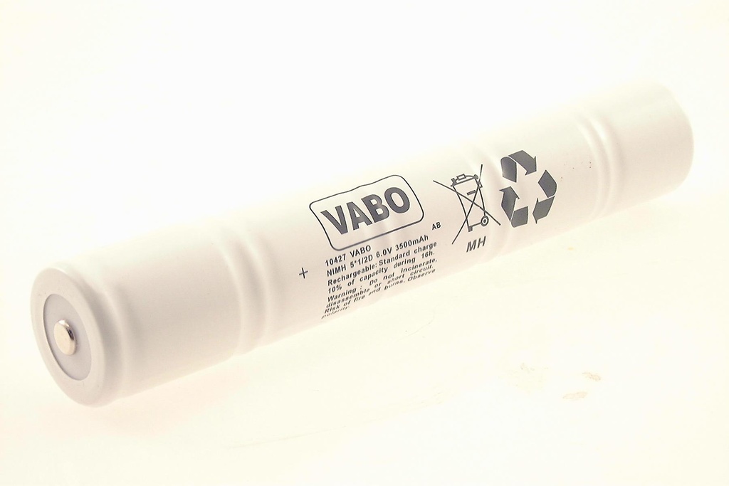 Accu for MagCharger - Vabo Nimh 6V 3500MAH ( 5 x 1/2D )