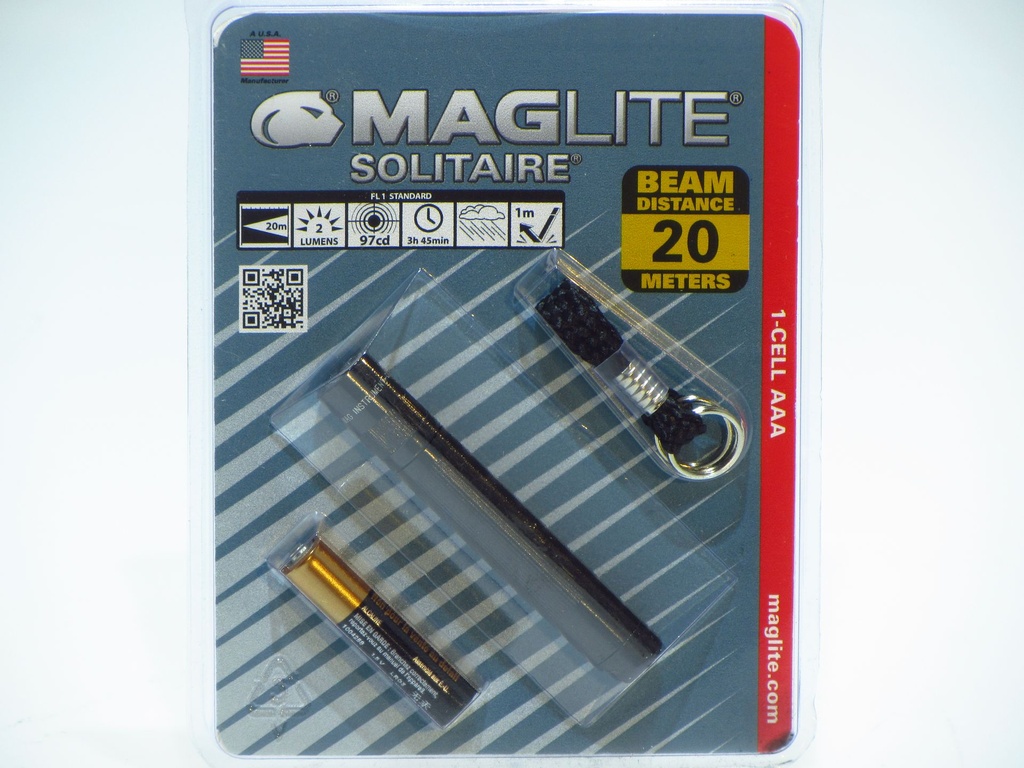 Maglite SOLITAIRE Black - K3A016U - 1xAAA incl. - BLx1
