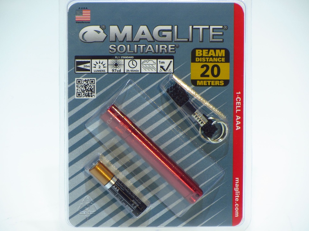 Maglite SOLITAIRE Rood K3A036U  - BLx1