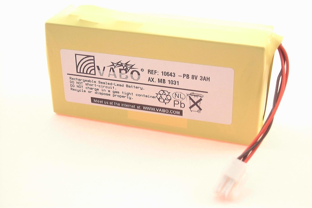 AX Med Batt MB-1031  PB 8.0V 3AH- POR