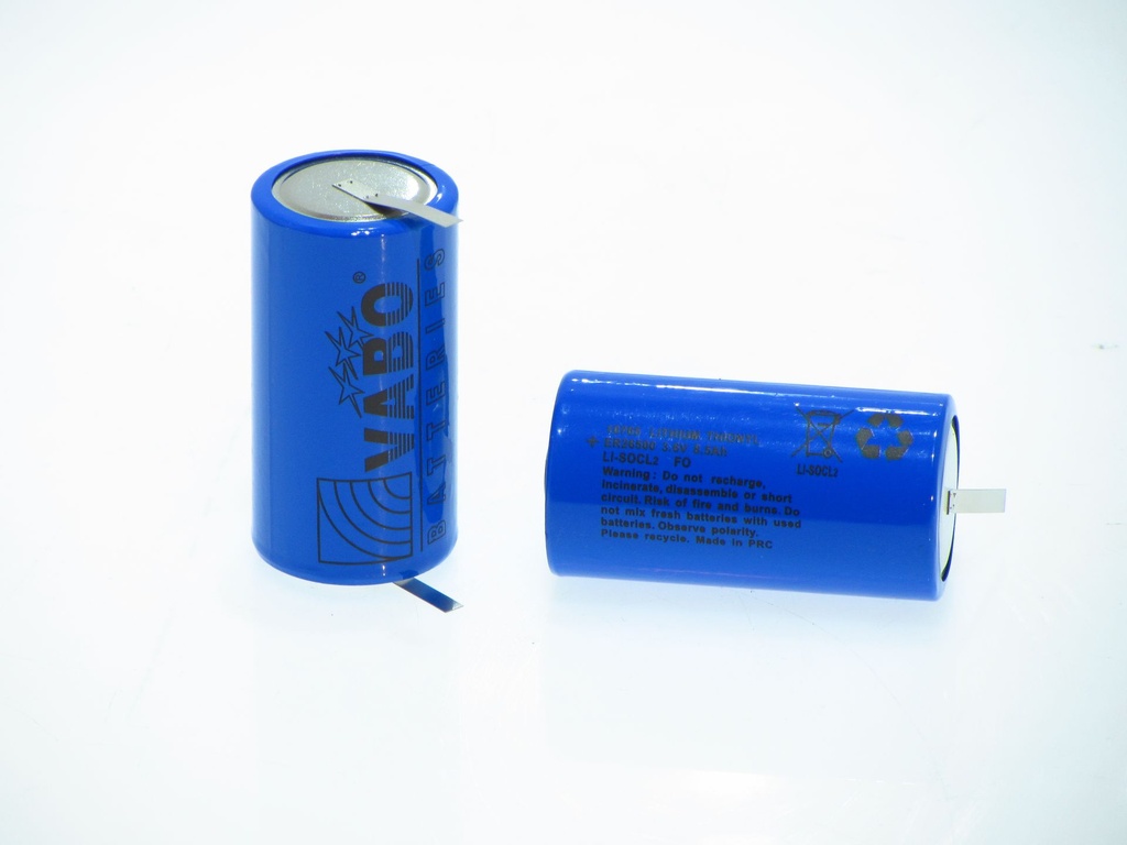 Vabo ER26500 C 3.6V Soldertag LI-SOCL2