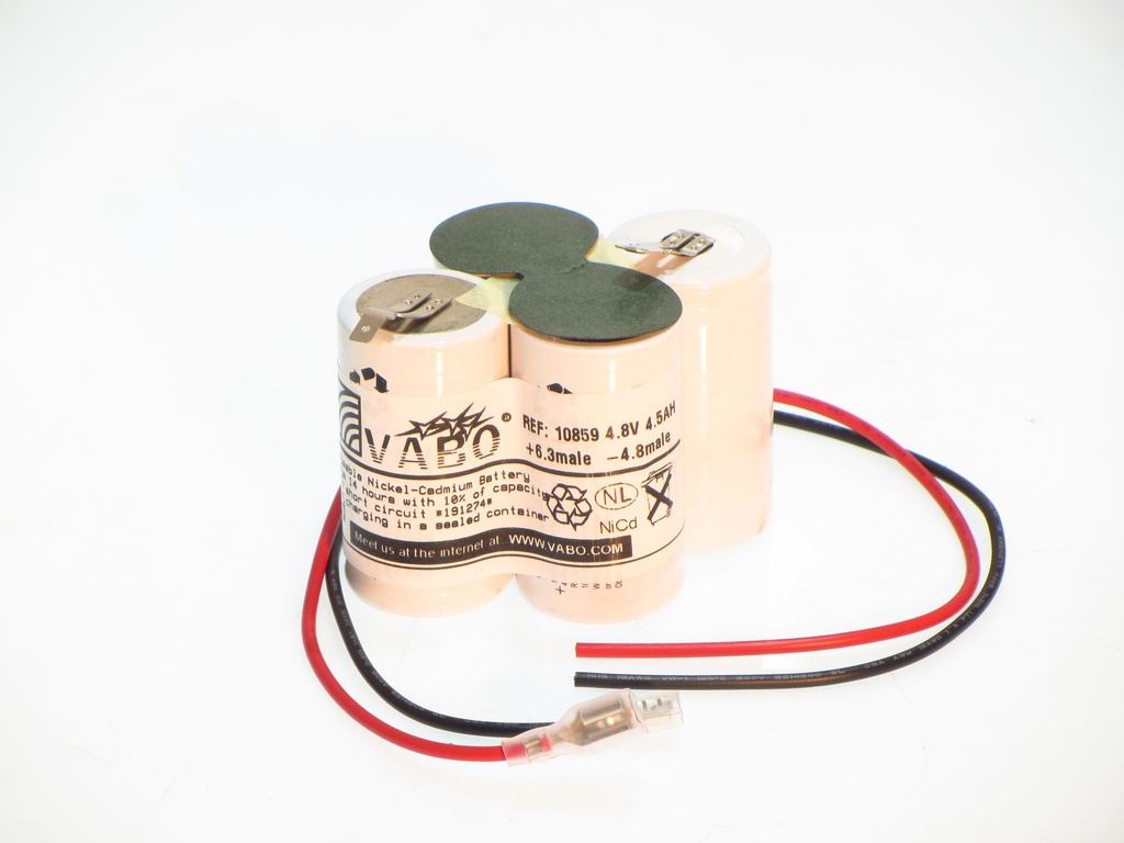 Vabo Nicd 4D HT-i 4.8V 87x68x60 +6.3Male  -4.8Male