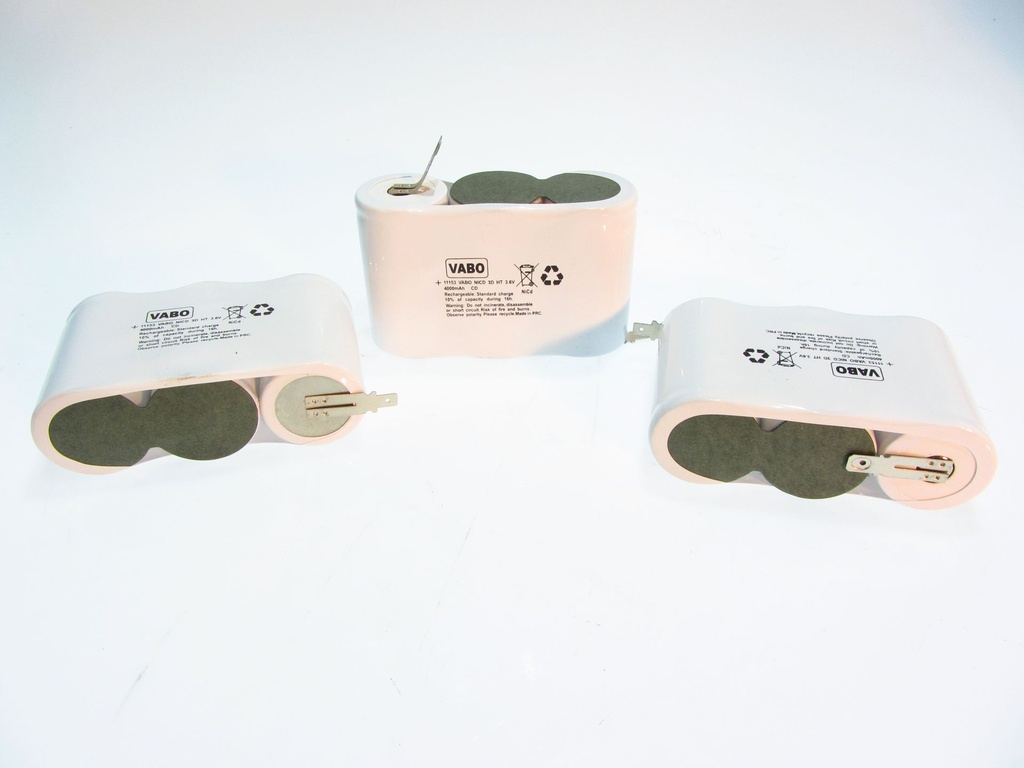 Vabo NimH 3D HT ZAZ +6.3MAN  -4.8MAN 3.6V 4.5AH 102x34x59