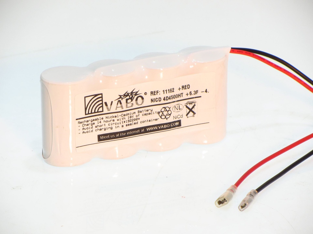 Vabo Nimh 4D HT ZAZ +6.3VROUW  -4.8VROUW 4.8V 130x33x59