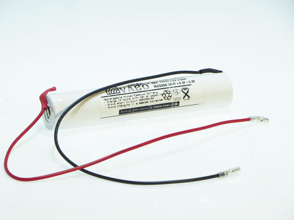 Vabo Nimh 3D 4500 HT STACK 3.6V +6.3VROUW -2.8VROUW 4500mAh