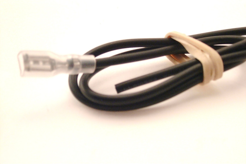 Connector Faston 2.8 Female  Black Wire 40cm