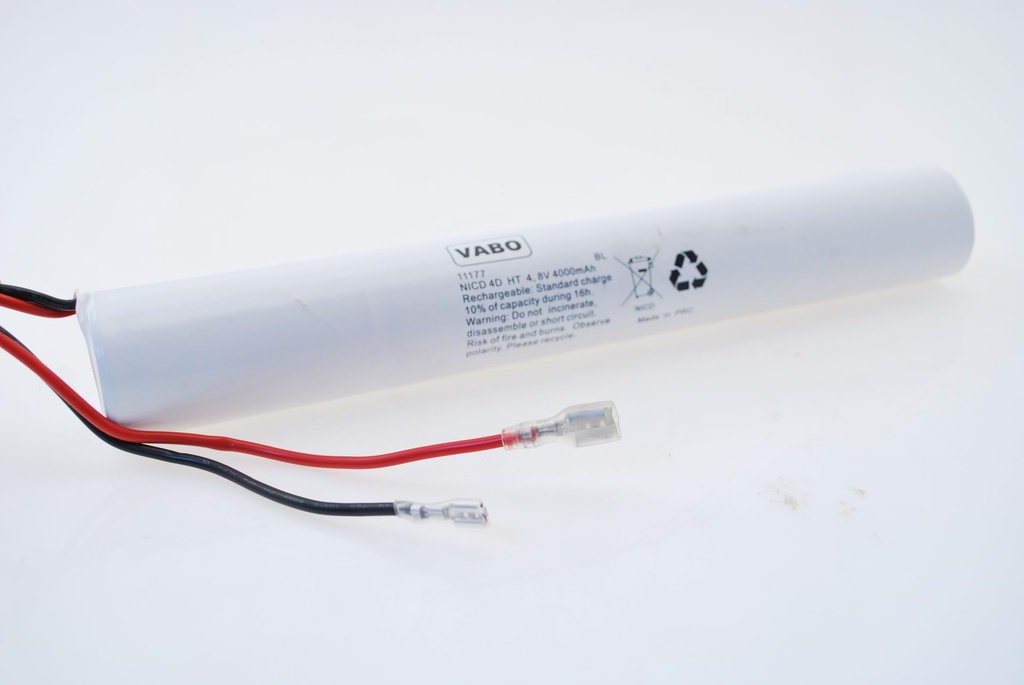 Vabo Nimh 4D 4500 HT STACK +6.3VROUW  -4.8VROUW 4.8V 33 X 236 mm