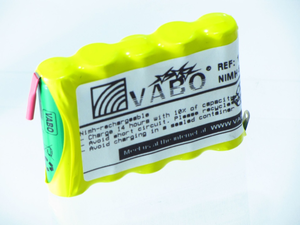 Vabo Nimh 5AA1300 HT ZAZ  6V  70x14x50
