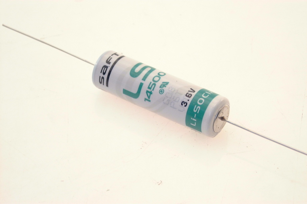 Saft LS 6  3.6V LS14500CNA 14.5x50.5 AXIAL LEADS