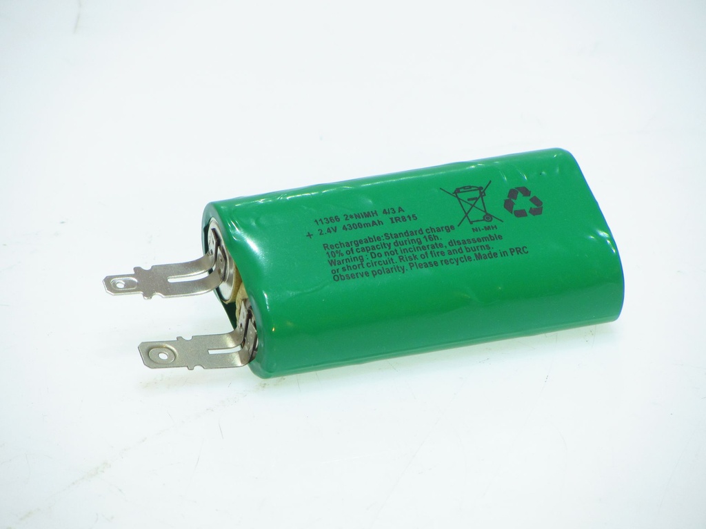 Vabo Nimh 2 x 4/3A HT SBS +6.3M -4.8M 2.4V  70x36x18