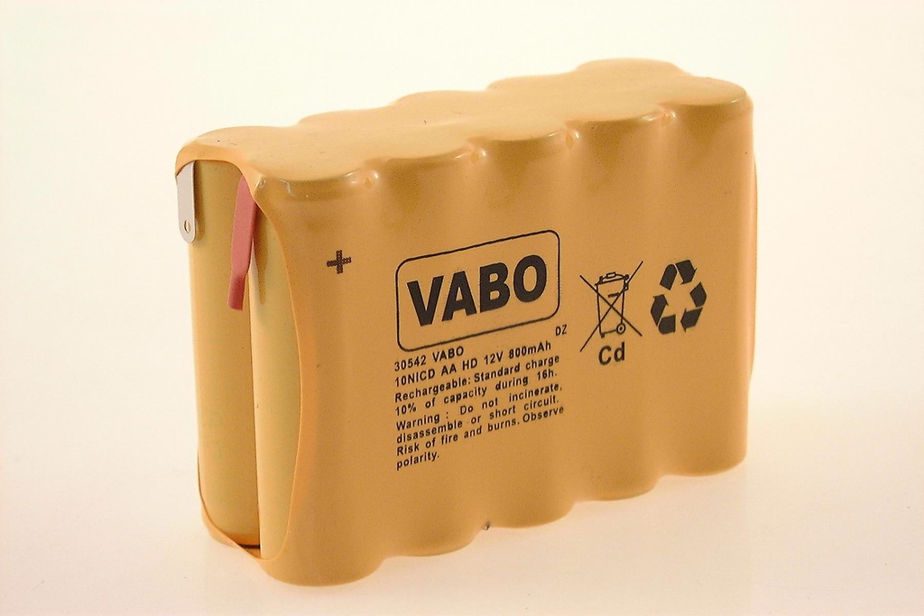 10/Nimh AA 1300 TYPE H  12V 1300MAH Soldertag