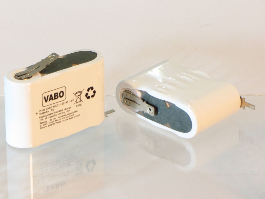 Vabo Nicd 3SC HT ZAZ 3.6V +6.3Male -2.8Male 70x23x43