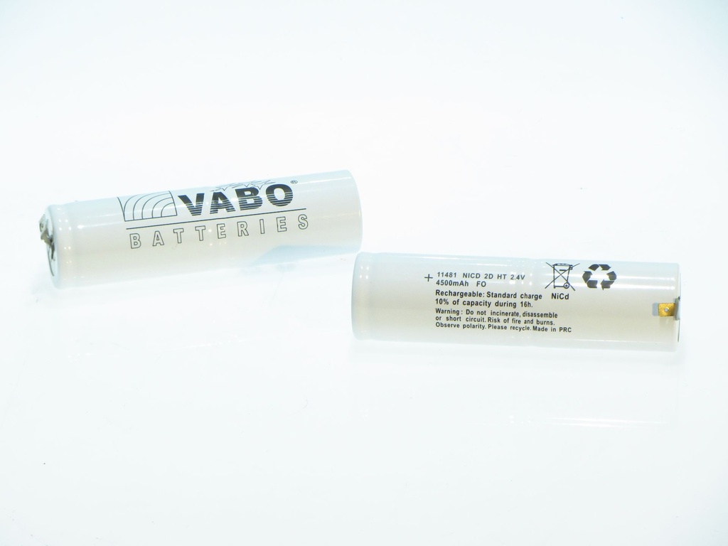 Vabo NimH 2D - HT STACK 2.4V +6.3MAN  -4.8MAN  33 x 120 - 8