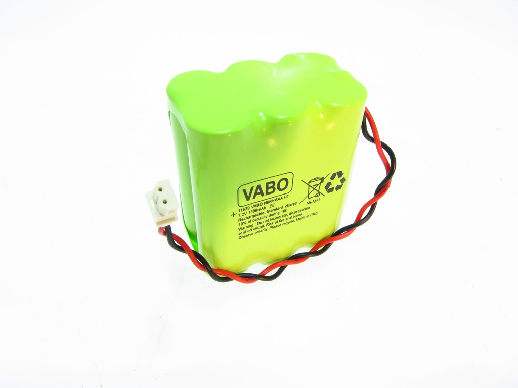 Nimh 6AA 1300 HT -type H 7.2V Wired 12cm CONN 11882  42x28x