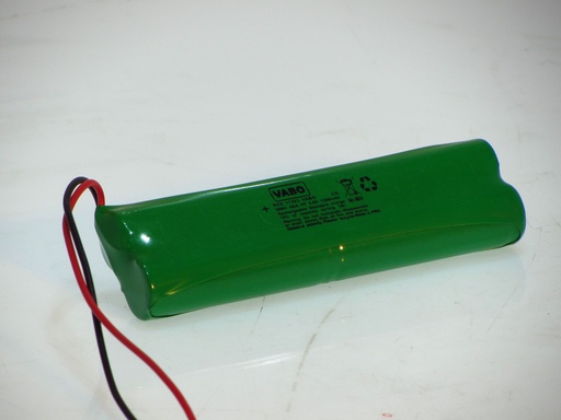 [11669] Vabo Nimh 4AA HT-G-  4.8V 1300MAH Wired 95x29x14