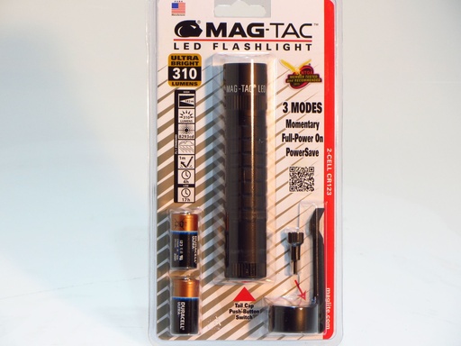 [11677] Maglite MAG-TAC  Black - SG2LRE6U -2xCR123 incl. - 310 LUME