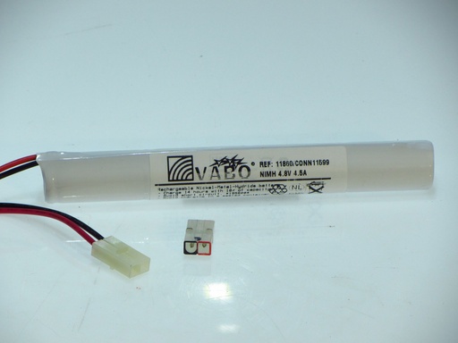 [11860] Vabo 4 Nimh-C -STACK 4.8V 4.5AH  Connector 11599 SEC 25X200