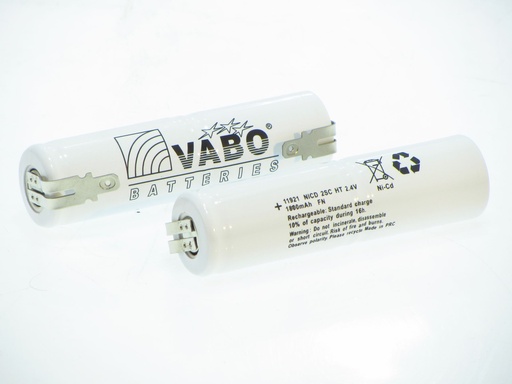 [11921] Vabo Nicd 2SC1800 HT STACK 2.4V +4.8M - 4.8M  23x85