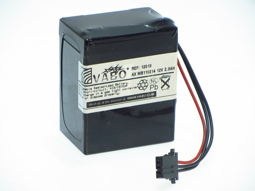 [12019] AX Med Batt MB-110-214 PB 12V 2.9AH incl. Connector- POR