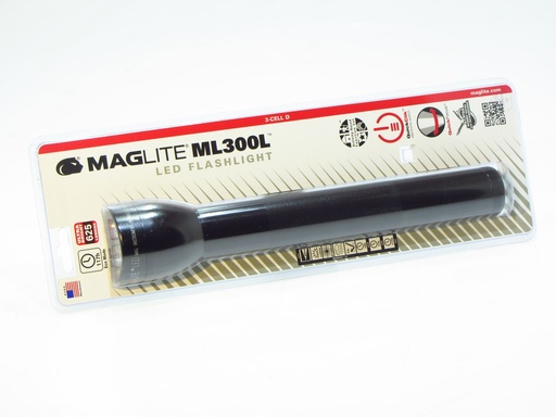 [12106] Maglite ML300L 3D LED Black - ML300L-S3016  - 625 LUMEN - B