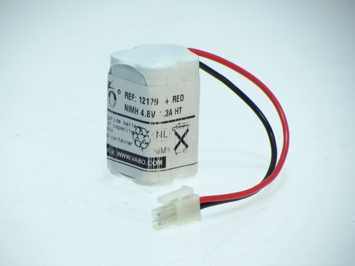 [12179] Vabo Nimh 4AA 1300 MAH 4.8V TYPE H CONN10977   29 X 29 X 50