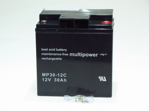 [12341] Multipower MP30-12C  12V 30AH PB 166x125.5x176 CYCLIC