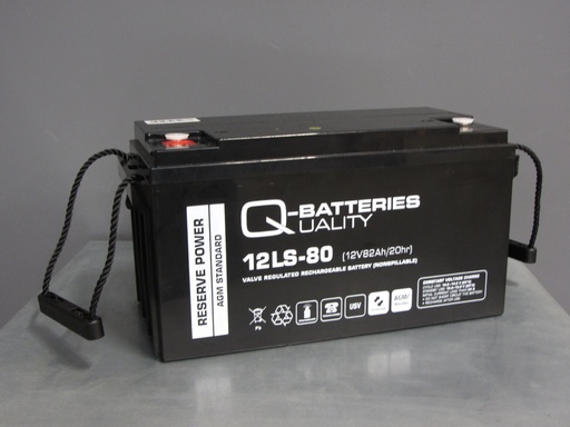 [12447] Q-BATTERIES 12LS80  12V 82AH PB AGM 350 X 167 X 180 UPTO 10