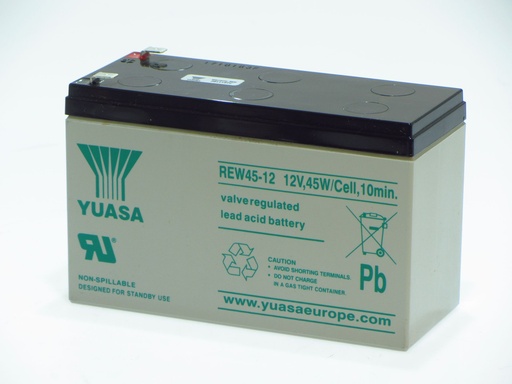 [12565] Yuasa REW45-12 UPS LONGLIFE 12V 45W/CEL  Faston 6.3MM 151x6