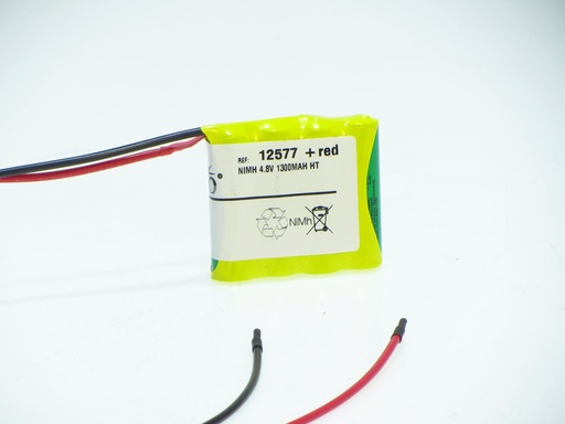 [12577] Vabo Nimh 4AA HT SBS 4.8V 1300MAH Wired  58x14.5x50