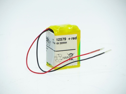 [12579] Nimh 2X V56722 - 18V -200 MAH 2x6F22 Wired
