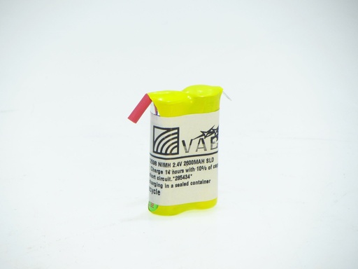 [12598] Vabo Nimh 2AA SBS SLD 2.4V 2600MAH 30x15x50