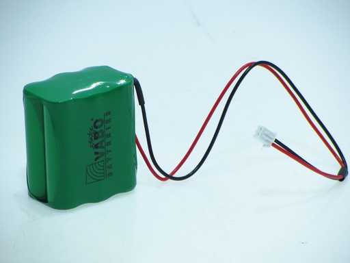 [12647] Nimh 6 x AA  type H  7.2V Conn 11518 45 x 30 x 50