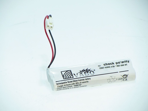 [12667] Vabo Nimh 4AA1300 HT-G-  CONN 12277 +/- 4.8V 1300MAH 95x29x