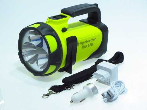 [12796] NIGHTSEARCHER NS070GE - TRIO YELLOW - 12V /USB RECH LIION