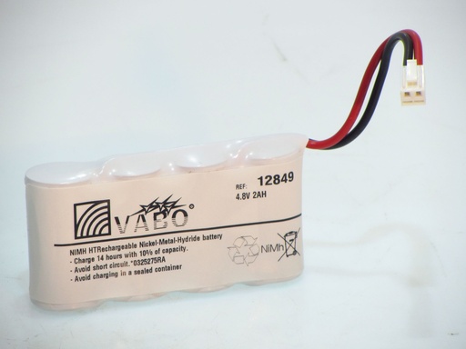 [12849] Vabo 4 Nimh-SC  ZAZ- 4.8V 2.4AH CONN 12615/424F1