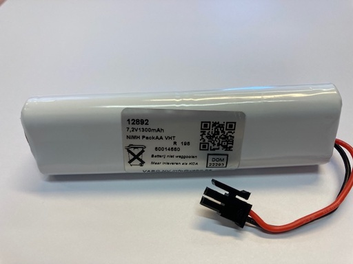 [12892] Nimh 6AA 1300 HT 3x2-TRIANGLE-AA 7.2V 1.3AH  100x25x15 Conn